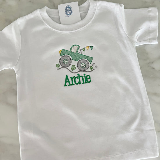 Boys Embroidered St. Patricks Day Shirt